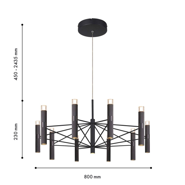 Подвесная светодиодная люстра Favourite Blick 4758-10P