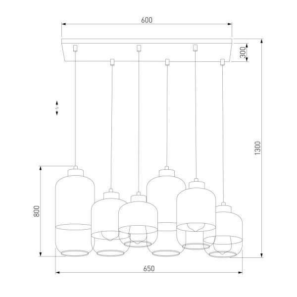 Подвесная люстра TK Lighting 3359 Marco Silver Подвесная люстра TK Lighting 3359 Marco Silver