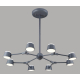 Подвесная люстра Crystal Lux MADRID SP8 GRAY