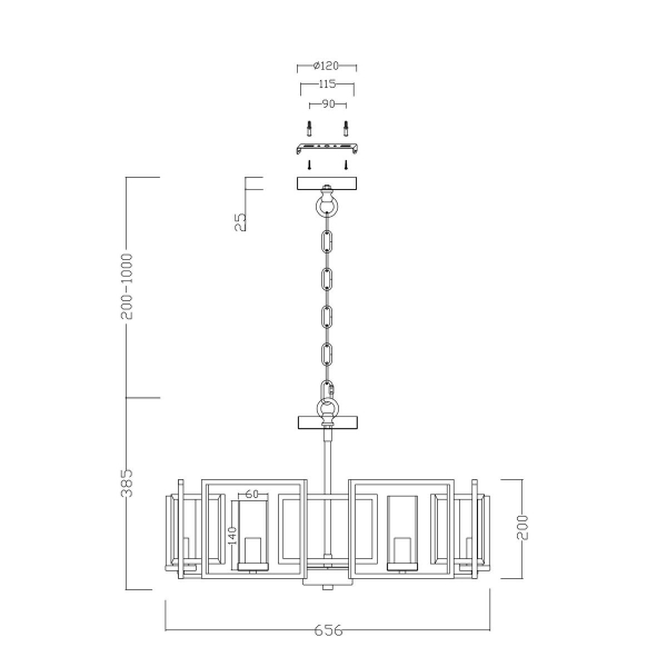 Подвесная люстра Maytoni Bowi H009PL-06G Подвесная люстра Maytoni Bowi H009PL-06G