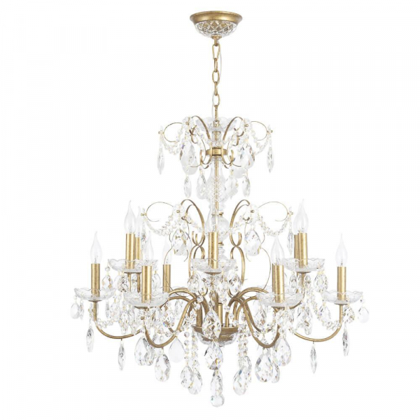 Подвесная люстра Crystal Lux Odelis SP12 Gold Подвесная люстра Crystal Lux Odelis SP12 Gold