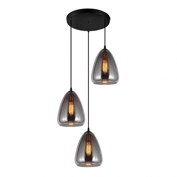 Подвесная люстра Lumina Deco Braga LDP 6841-3 GY Подвесная люстра Lumina Deco Braga LDP 6841-3 GY