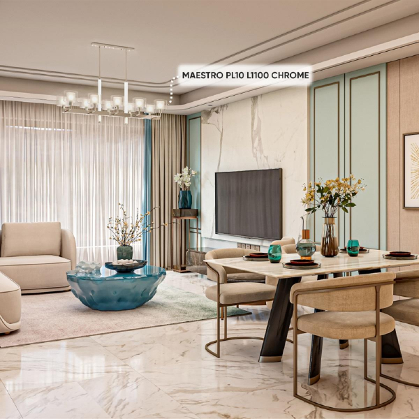 Подвесная люстра Crystal Lux Maestro SP-PL10 L1100 Chrome Подвесная люстра Crystal Lux Maestro SP-PL10 L1100 Chrome