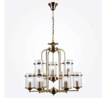 Подвесная люстра Eurosvet 60040/9 античная бронза