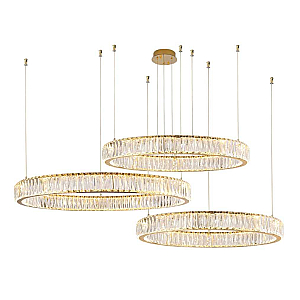 Горизонтальная композиция Newport 8240 из трех колец золото №11 S8240_029G