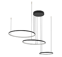 Подвесная люстра Nowodvorski Circolo Led Black 10817