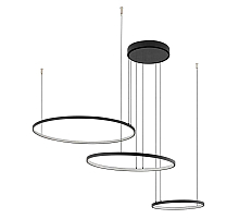 Подвесная люстра Nowodvorski Circolo Led Black 10817