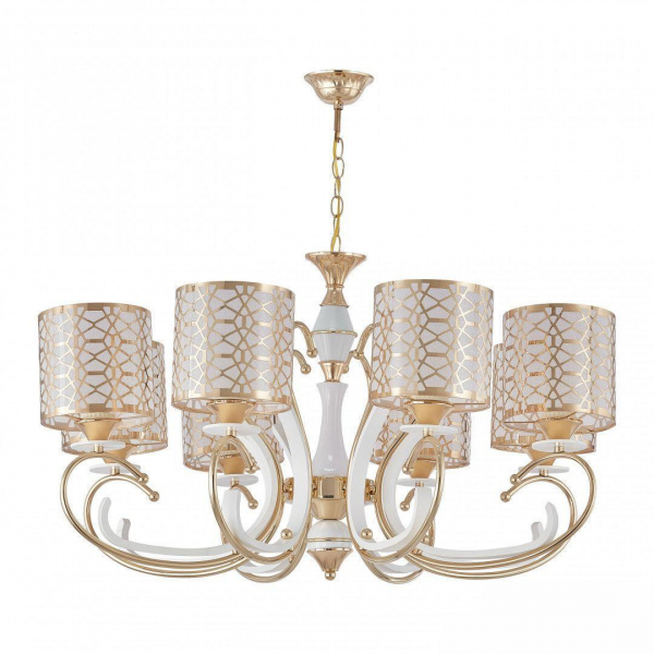 Подвесная люстра Arte Milano Florentia-1237 301237/8 Wh/Gd Подвесная люстра Arte Milano Florentia-1237 301237/8 Wh/Gd
