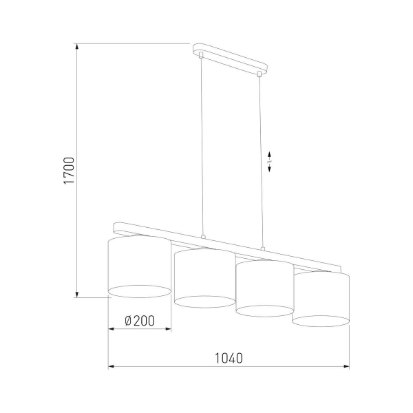 Подвесная люстра TK Lighting 3270 Troy White Подвесная люстра TK Lighting 3270 Troy White