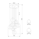 Подвесная люстра TK Lighting 10208 Cubus