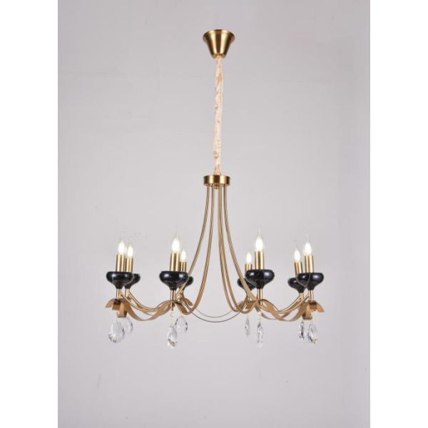 Люстра подвесная Alfa Light F1724-22 E14 Copeer+Black