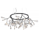 Подвесная светодиодная люстра Crystal Lux Evita SP45 D BLack/Transparent