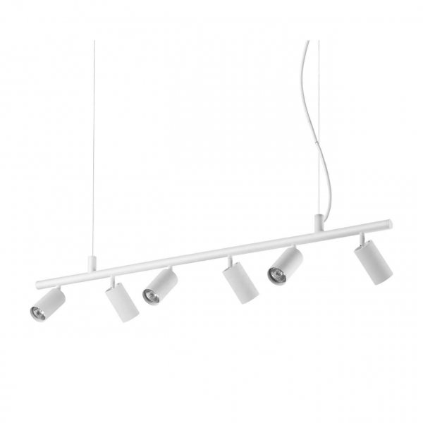Подвесная люстра Ideal Lux Dynamite SP6 Bianco 231433 Подвесная люстра Ideal Lux Dynamite SP6 Bianco 231433
