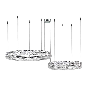 Горизонтальная композиция Newport 8550 из двух колец хром №182 S8550_182CH