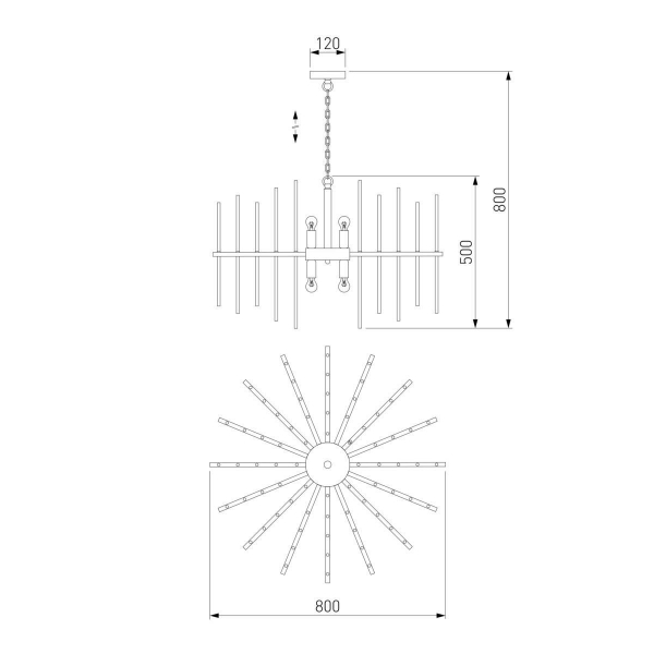 Подвесная люстра Bogates Allure 356/8 Smart Подвесная люстра Bogates Allure 356/8 Smart