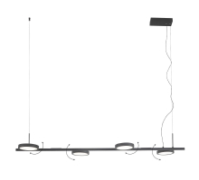 Подвесная светодиодная люстра Crystal Lux CLT 027C4 L1000 BL