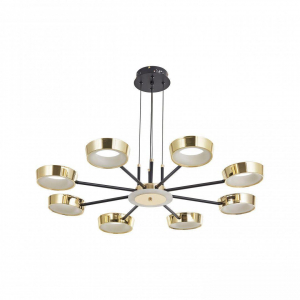 Подвесная светодиодная люстра Arte Milano Ferrara71079 271079/8 BK/GD