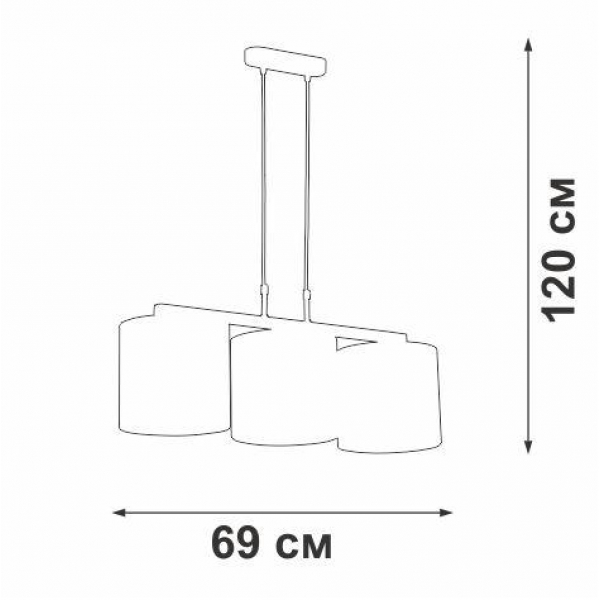 Подвесная люстра Vitaluce V2882-1/3S Подвесная люстра Vitaluce V2882-1/3S