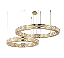 Горизонтальная композиция Newport 8560 из двух колец золото №186 S8560_186G