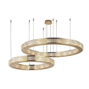 Горизонтальная композиция Newport 8560 из двух колец золото №186 S8560_186G