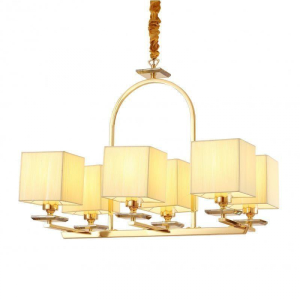 Подвесная люстра Lumina Deco Liniano LDP 17100-6 GD Подвесная люстра Lumina Deco Liniano LDP 17100-6 GD