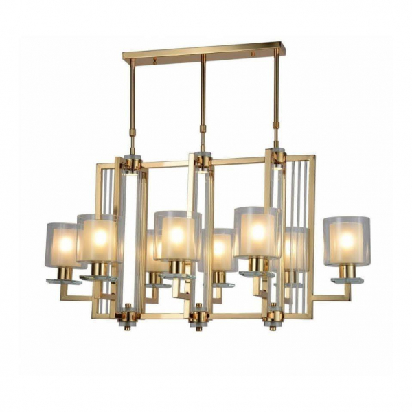 Подвесная люстра Lumina Deco Manhattan LDP 8012-8 PR F.GD Подвесная люстра Lumina Deco Manhattan LDP 8012-8 PR F.GD