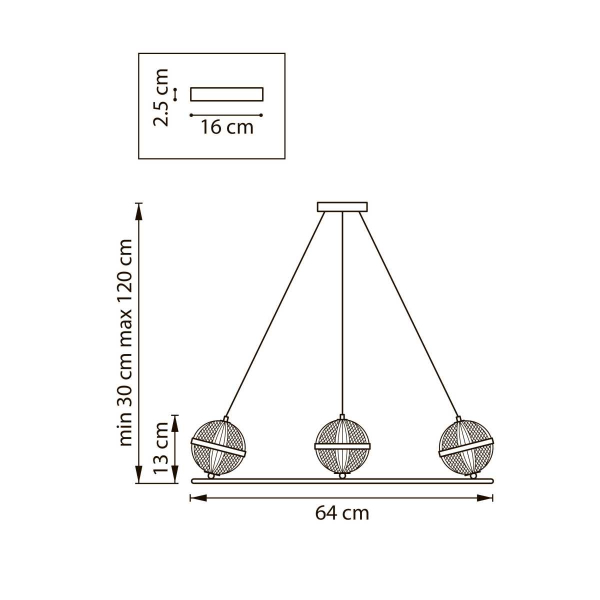 Люстра подвесная Acrile G9 Lightstar 737063