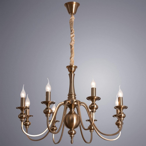 Подвесная люстра Arte Lamp Passoni A6097LM-8PB Подвесная люстра Arte Lamp Passoni A6097LM-8PB