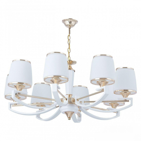 Подвесная люстра Arte Milano Florentia-2457 302457/8 Wh/Gd Подвесная люстра Arte Milano Florentia-2457 302457/8 Wh/Gd