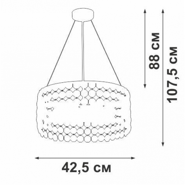 Подвесная люстра Vitaluce V5329-8/6S Подвесная люстра Vitaluce V5329-8/6S