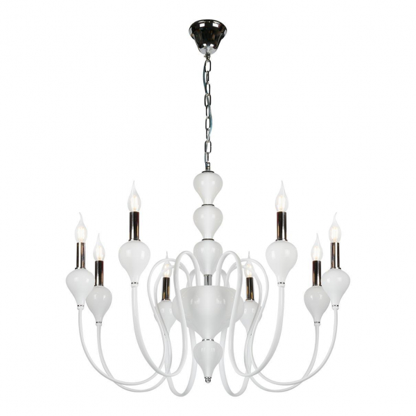 Подвесная люстра iLamp Lady 88003-8 WH Подвесная люстра iLamp Lady 88003-8 WH