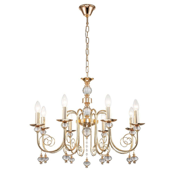Подвесная люстра Escada Shine 678/8PL Gold Подвесная люстра Escada Shine 678/8PL Gold
