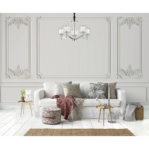 Подвесная люстра Escada Premium Line 691/5S (Chrome) Подвесная люстра Escada Premium Line 691/5S (Chrome)