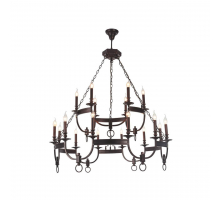 Подвесная люстра Crystal Lux Suerte Brown SP12+6