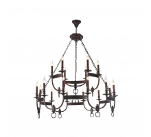 Подвесная люстра Crystal Lux Suerte Brown SP12+6