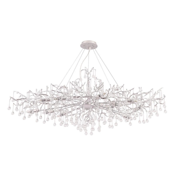 Подвесная люстра Crystal Lux REINA V2 SP16 L1500 SILVER PATINA Подвесная люстра Crystal Lux REINA V2 SP16 L1500 SILVER PATINA