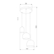 Подвесная люстра TK Lighting 2827 Tempre