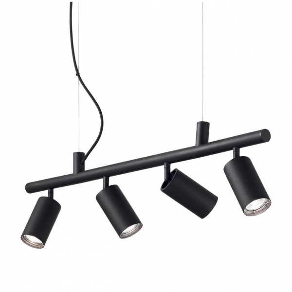 Подвесная люстра Ideal Lux Dynamite SP4 Nero 231341 Подвесная люстра Ideal Lux Dynamite SP4 Nero 231341