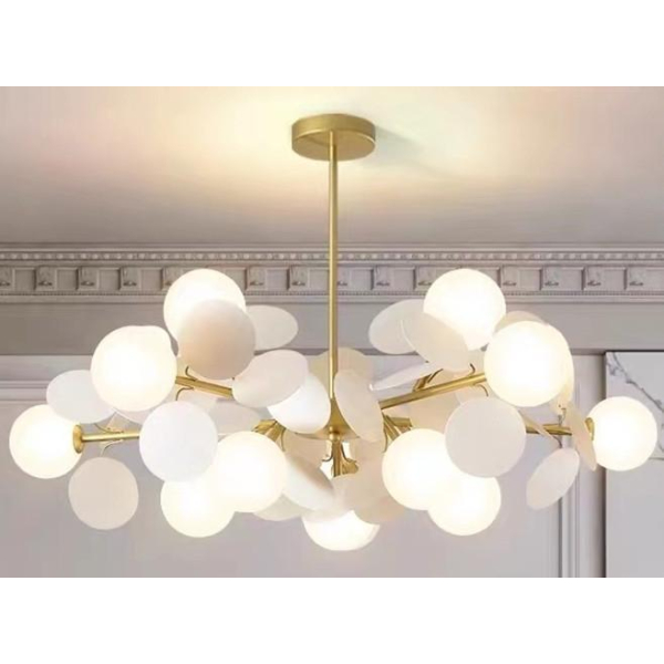 Люстра подвесная Alfa Light F2024-22 E27 Медный цвет