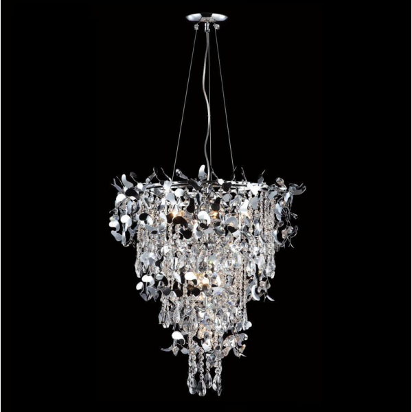 Подвесная люстра Crystal Lux Romeo SP10 Chrome D600 Подвесная люстра Crystal Lux Romeo SP10 Chrome D600