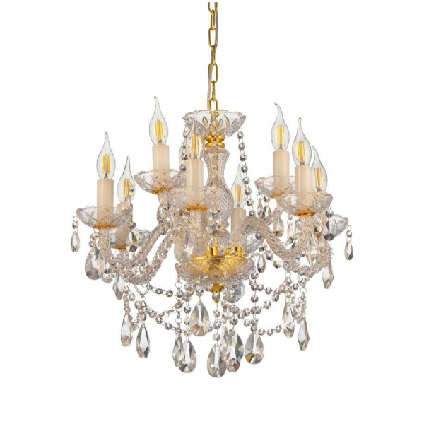 Подвесная люстра Lumina Deco Eliza LDP 7026-6+3 SL+GD Подвесная люстра Lumina Deco Eliza LDP 7026-6+3 SL+GD