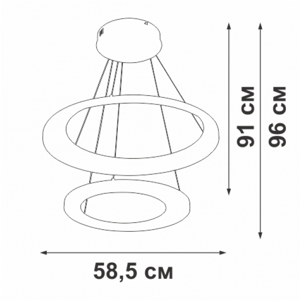 Люстра Vitaluce V2695-1/2S Люстра Vitaluce V2695-1/2S