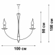 Подвесная люстра Vitaluce V3295-7/10