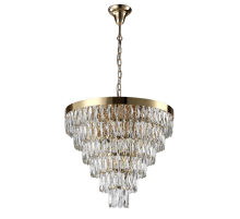 Подвесная люстра Crystal Lux Abigail SP-PL15 D620 Gold/Transparent
