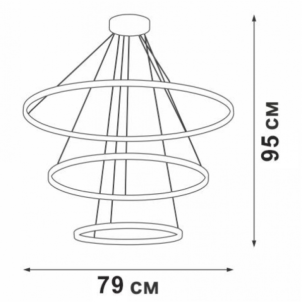 Подвесная люстра Vitaluce V04614-13/3S Подвесная люстра Vitaluce V04614-13/3S