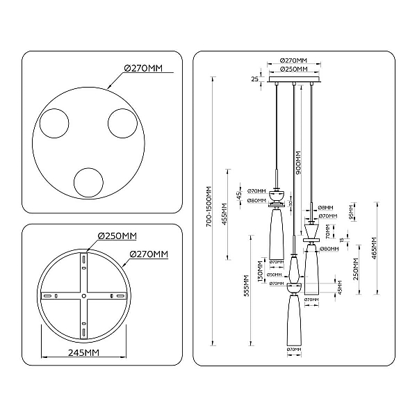 Люстра Ambrella Light HIGH LIGHT LH75367