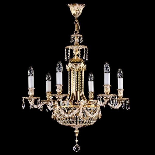 Подвесная люстра Artglass Fountain White Gold CE Подвесная люстра Artglass Fountain White Gold CE