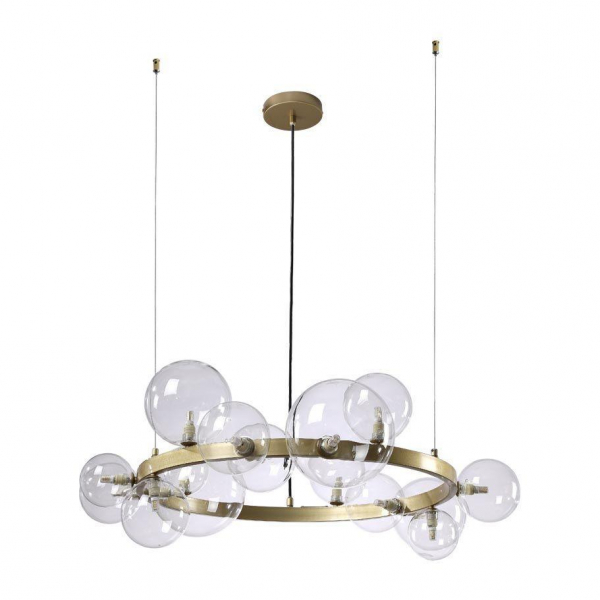 Подвесная люстра Crystal Lux Agata SP15 V2 Gold/Transparente Подвесная люстра Crystal Lux Agata SP15 V2 Gold/Transparente