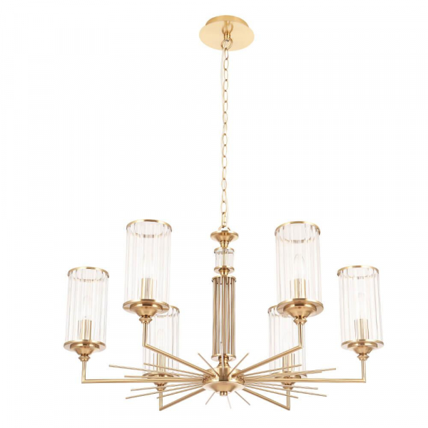 Подвесная люстра Crystal Lux Gloria SP6 Brass Подвесная люстра Crystal Lux Gloria SP6 Brass