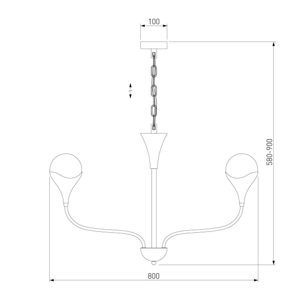 Подвесная люстра Eurosvet Calyx 60169/8 никель Подвесная люстра Eurosvet Calyx 60169/8 никель